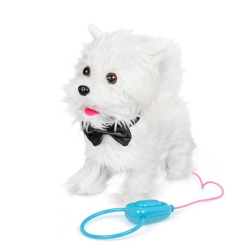 Animigos walking westie dog - westie,