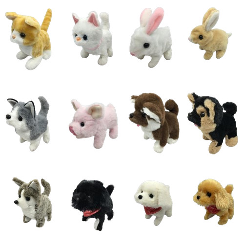 Soft stuffed realistic dog - dog, toy