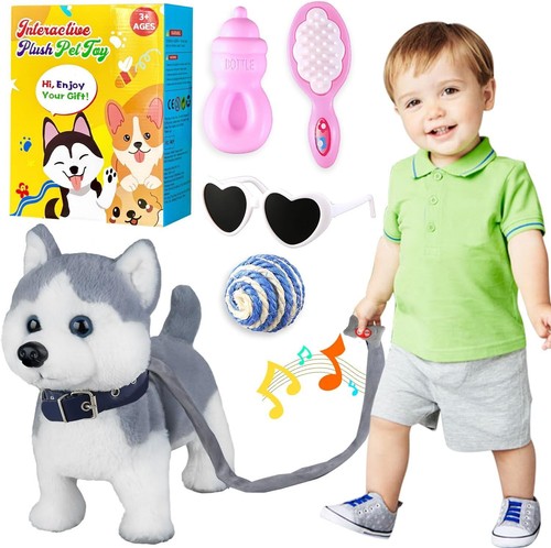 Husky walking and barking - walking,