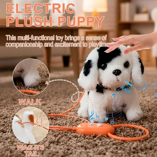 Barking walking plush dog - barking, toy