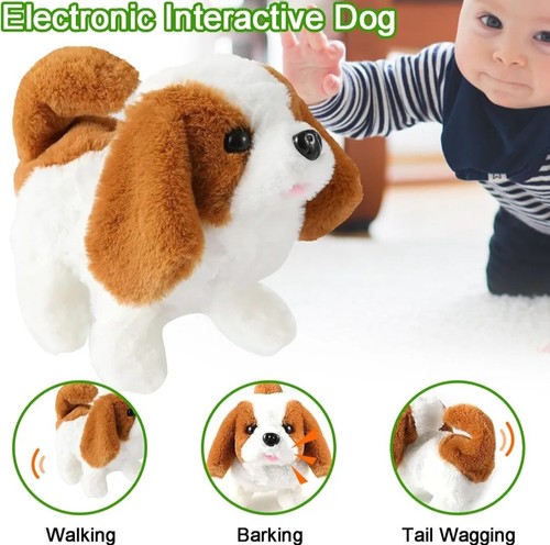 Cute dog walking - walking, nodding